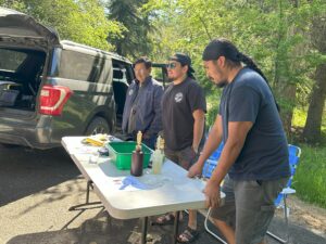 Nez Perce Tribe Fisheries staff at the RAC Grant Student Release Event.